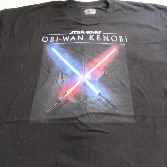 Star Wars: Obi-Wan Kenobi Lightsaber Dark Side vs Jedi Clash Graphic Tee - Picture 2 of 6